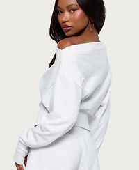 Edikted Women's Hennie Off Shoulder Sweatshirt