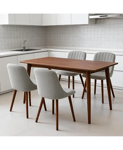 Modern Upholstered Dining Chairs Set of 4, Soft Padded Side Chairs Perfect for Kitchen, Dining Room, Living Room and Household Indoor Spaces