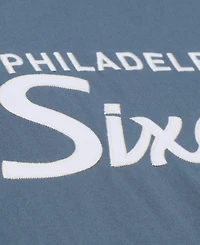 Mitchell & Ness Men's Gray Philadelphia 76ers Thunderstorm Short Sleeve T-Shirt