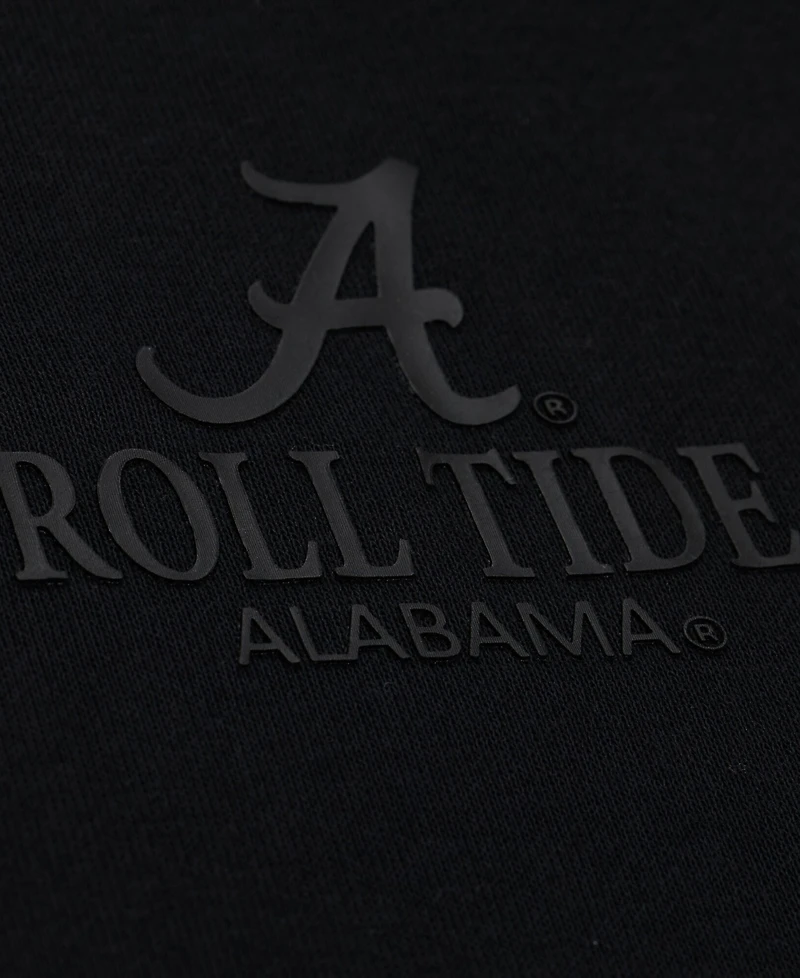 Mitchell & Ness Men's Black Alabama Crimson Tide Monochrome Icon Fleece Hoodie
