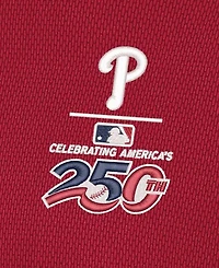 Antigua Men's Red Philadelphia Phillies Celebrating America's 250th Ellipse Polo Shirt