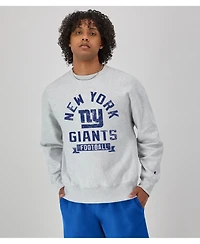 Champion Men's Heather Gray New York Giants Reverse Weave Fleece Pullover Sweatshirt