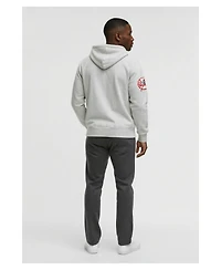 Champion Men's Gray New York Yankees Reverse Weave Chenille Full-Zip Hoodie