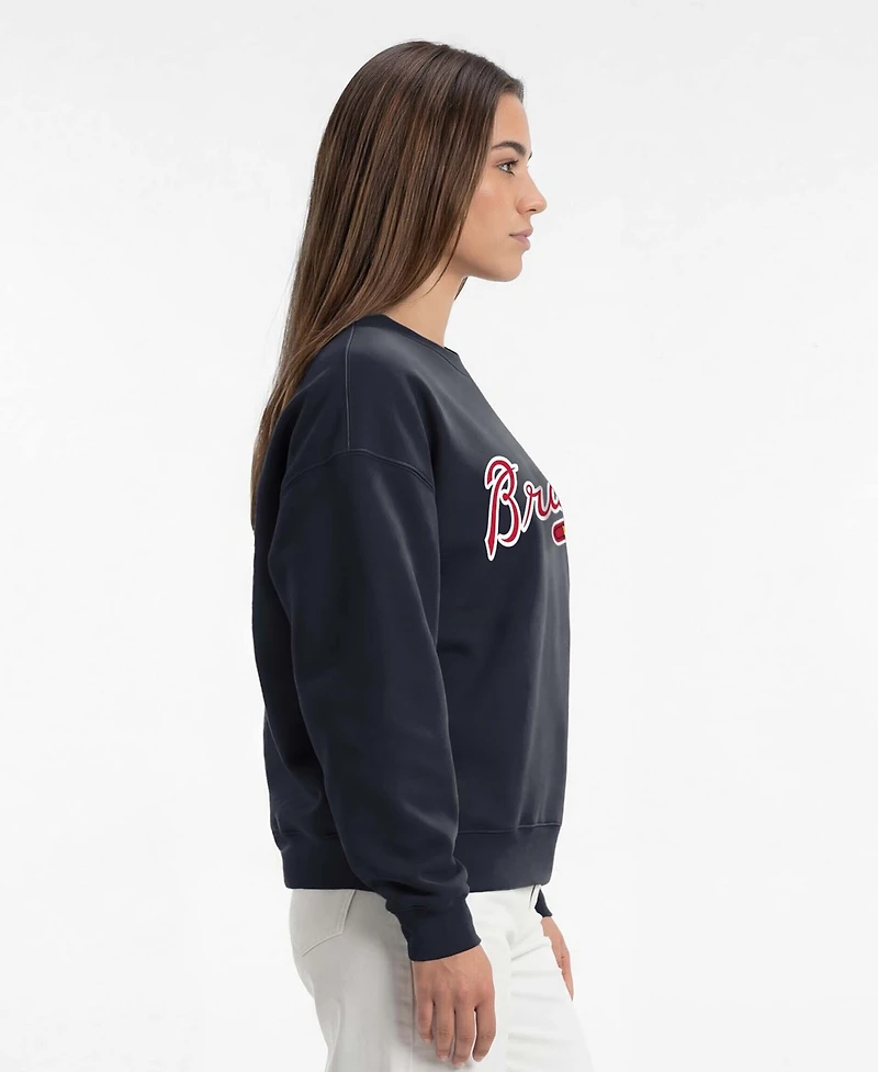 Champion Women's Atlanta Braves All-Star Relaxed-Fit Crew Neck Sweatshirt