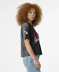 Champion Women's Cleveland Guardians Graphic Oversized-Fit T-Shirt
