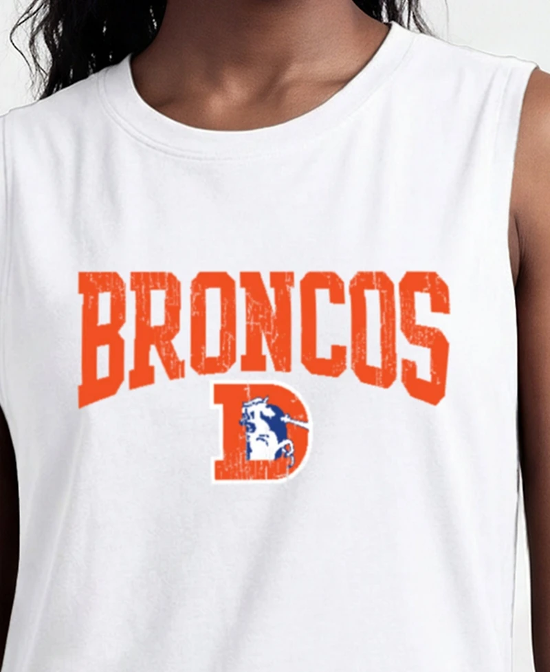 Champion Women's Denver Broncos Crewneck Muscle Tank Top