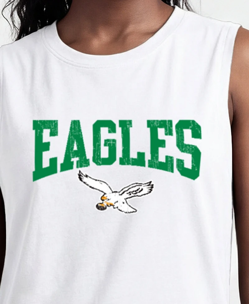 Champion Women's Philadelphia Eagles Distressed Muscle Tank Top