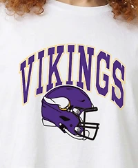 Champion Women's Minnesota Vikings Cropped Oversized T-Shirt