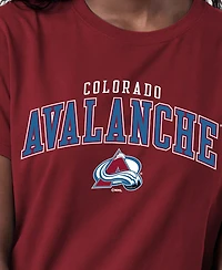 Champion Women's Colorado Avalanche Screen-Print Crewneck T-Shirt