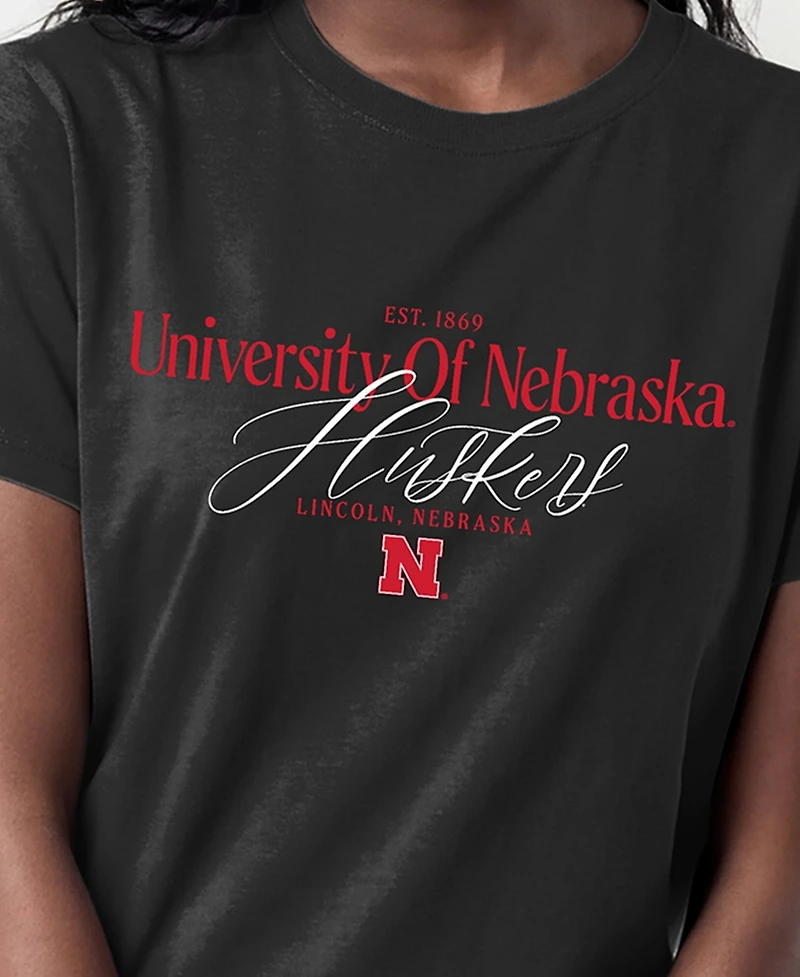 Champion Women's Nebraska Huskers Crewneck Short-Sleeve T-Shirt
