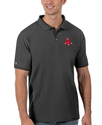 Antigua Men's Gray Boston Red Sox Legacy Pique Polo Shirt