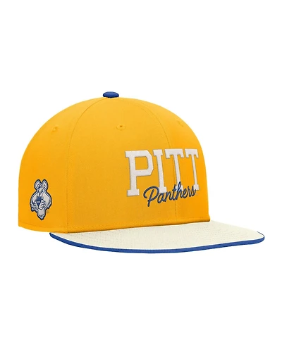 Nike Men's Gold Pitt Panthers Vintage Script Pro Dri-fit Snapback Hat