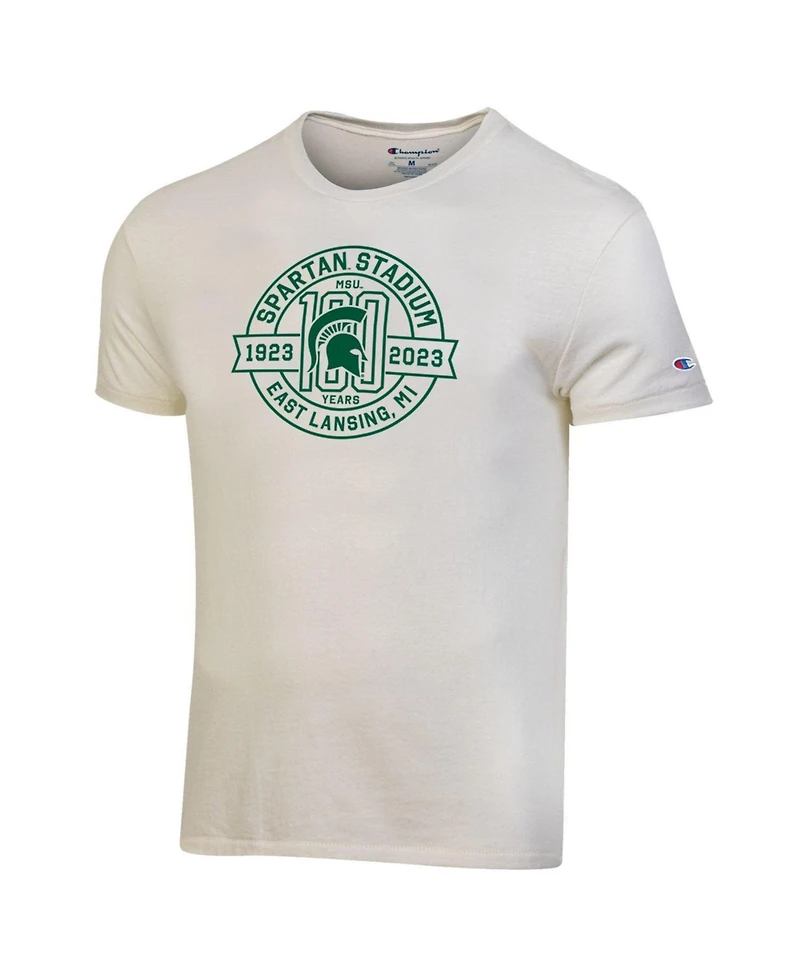 Champion Men's White Michigan State Spartans 100th Anniversary Spartan Stadium T-Shirt