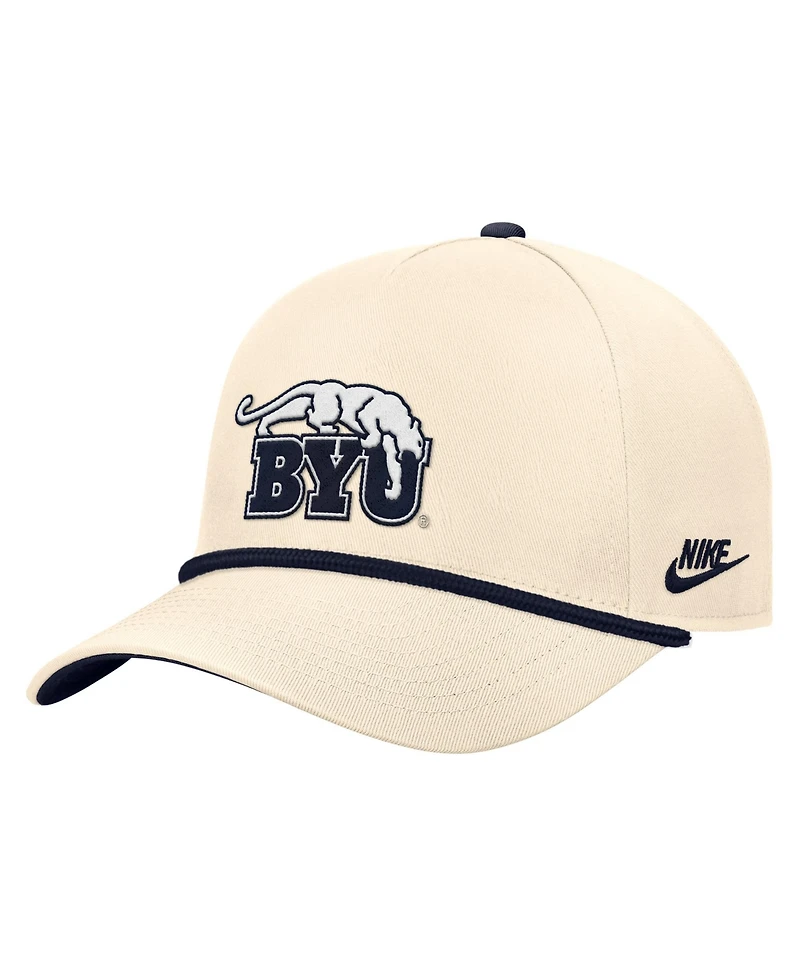 Nike Men's Natural Byu Cougars Vintage Rope Rise Adjustable Hat