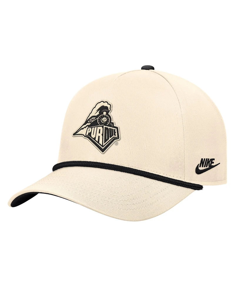 Nike Men's Natural Purdue Boilermakers Vintage Rope Rise Adjustable Hat