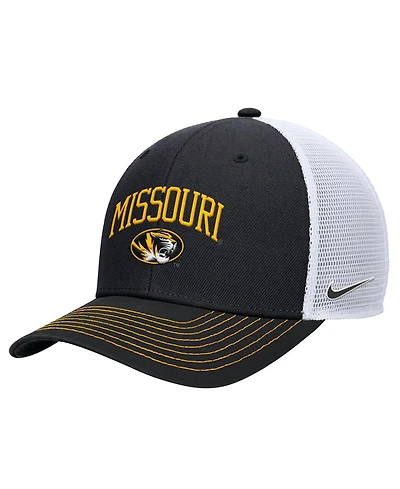 Nike Men's Black Missouri Tigers Rise Adjustable Trucker Hat