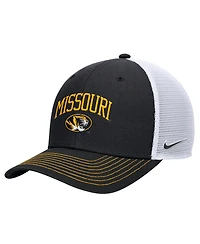 Nike Men's Black Missouri Tigers Rise Adjustable Trucker Hat