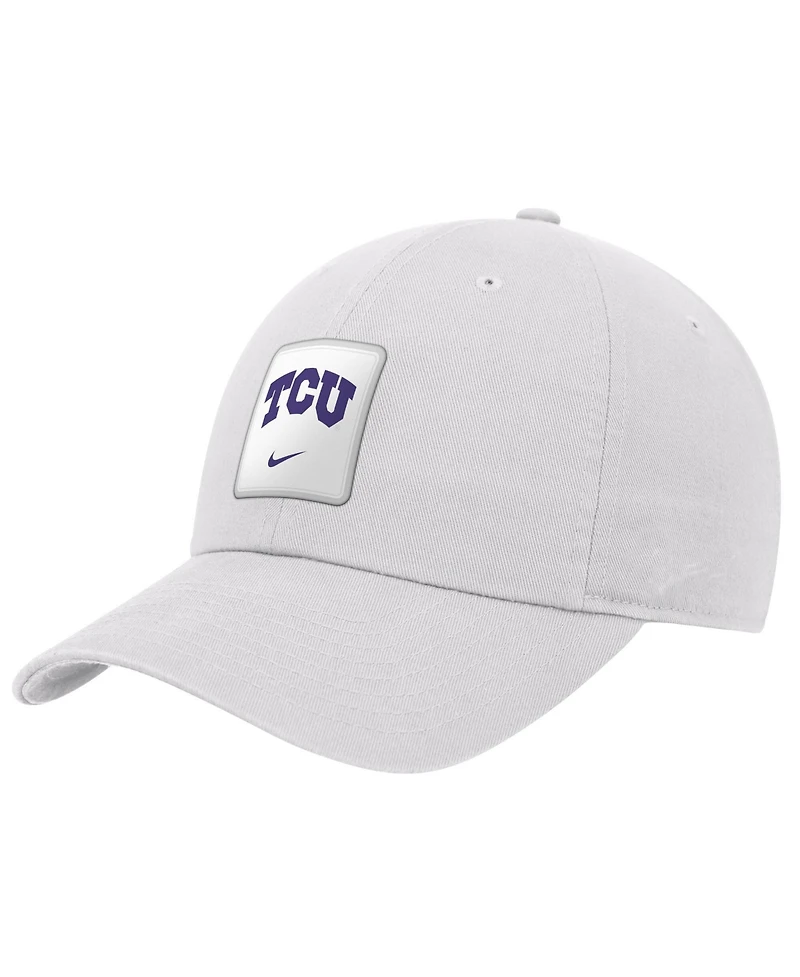 Nike Men's White Tcu Horned Frogs 2026 On-Field Club Adjustable Hat