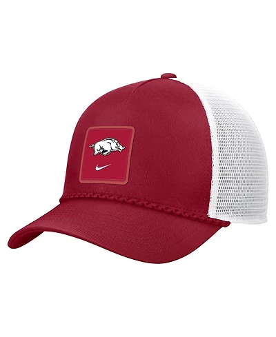 Nike Men's Cardinal Arkansas Razorbacks 2026 On-Field Rope Adjustable Trucker Hat