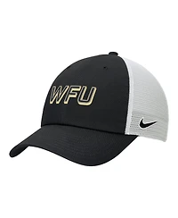 Nike Men's Black Wake Forest Demon Deacons On-Field Club Adjustable Trucker Hat