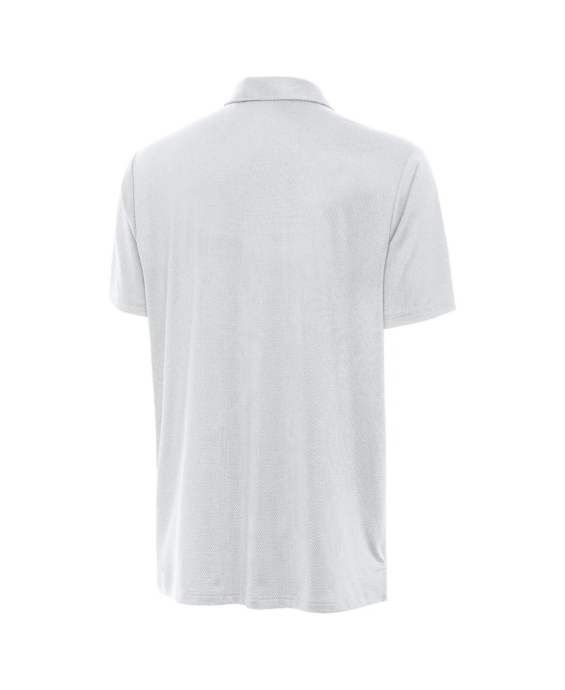 Antigua Men's White Detroit Tigers Eclipse Polo Shirt