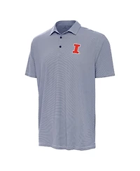 Antigua Men's Navy/White Illinois Fighting Illini Twine Polo Shirt