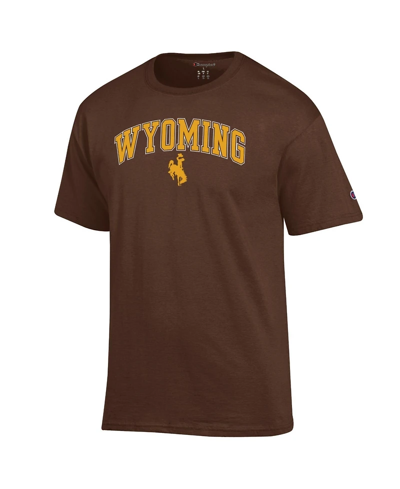 Champion Men's Champion Brown Wyoming Cowboys Arch Over Logo T-Shirt