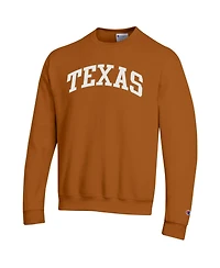 Champion Men's Texas Orange Longhorns Basic Arch Fleece Pullover Sweatshirt