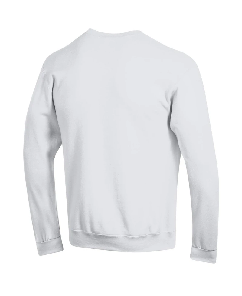 Champion Men's Champion White Oklahoma Sooners Arch Over Logo Pullover Sweatshirt