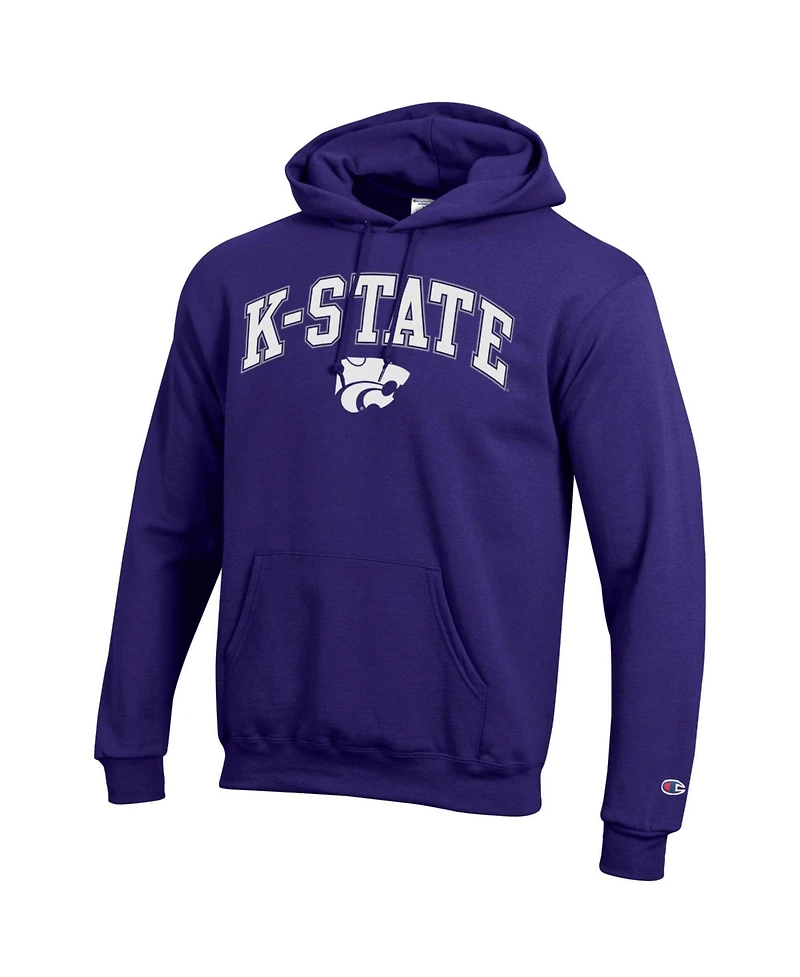 Champion Men's Champion Purple Kansas State Wildcats Arch Over Logo Pullover Hoodie