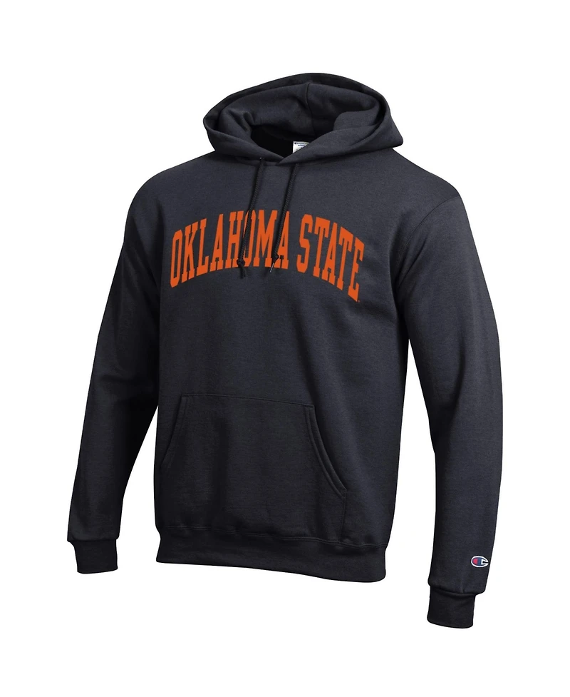 Champion Men's Black Oklahoma State Cowboys Basic Arch Fleece Pullover Hoodie