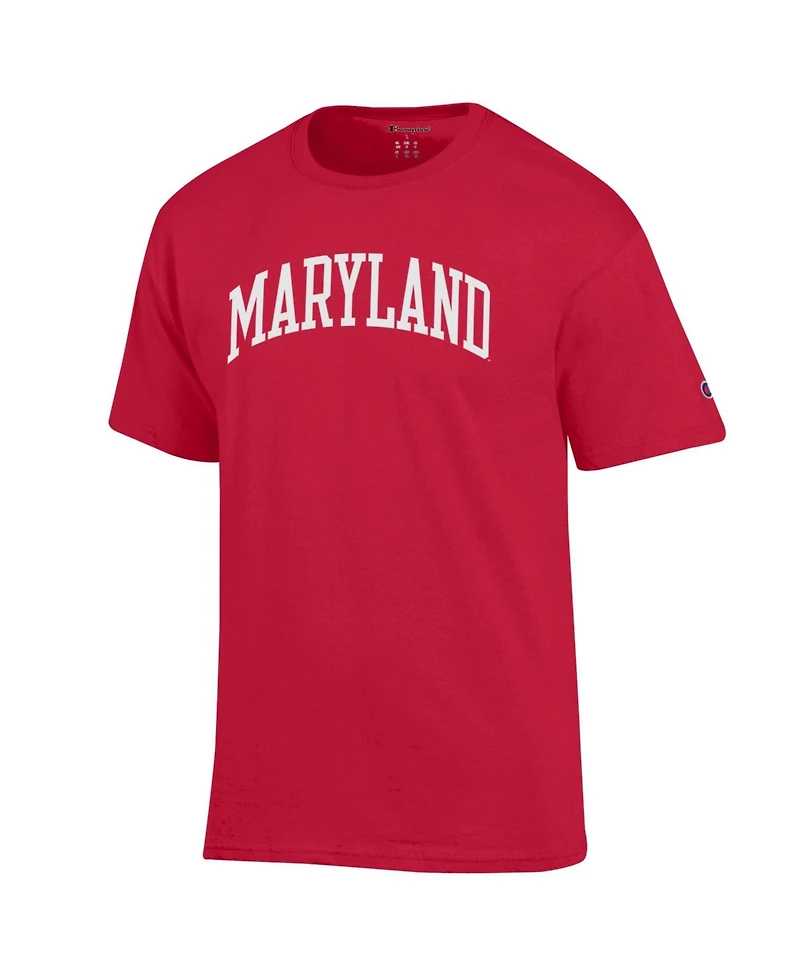 Champion Men's Red Maryland Terrapins Basic Arch T-Shirt