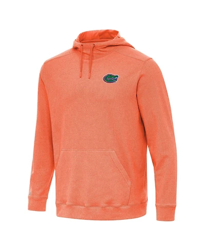 Antigua Men's Heather Orange Florida Gators Cloud Pullover Hoodie