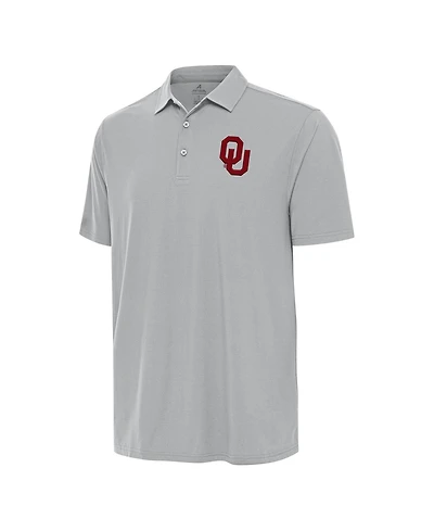 Antigua Men's Gray Oklahoma Sooners Era Polo Shirt
