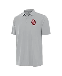 Antigua Men's Gray Oklahoma Sooners Era Polo Shirt