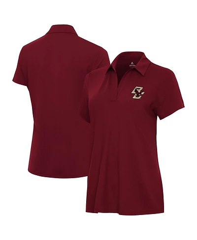 Antigua Women's Maroon Boston College Eagles Era Polo Shirt