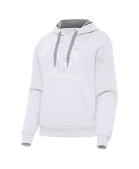 Antigua Women's White Chicago Bears Victory Pullover Hoodie