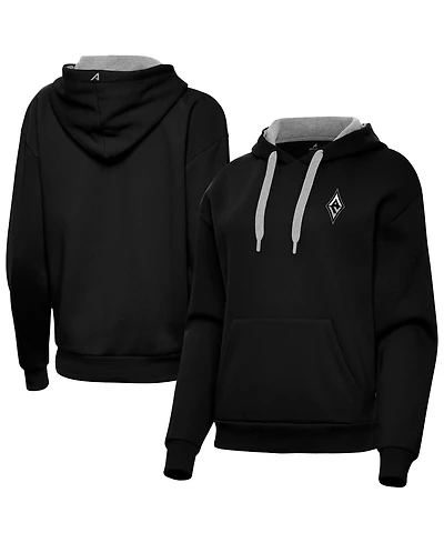 Antigua Women's Black Las Vegas Aces Victory Pullover Hoodie