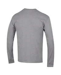Champion Men's Heather Gray Army Black Knights Arch Over Logo 2-Hit Long sleeves T-Shirt