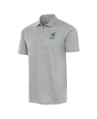 Antigua Men's Gray Mexico National Team Peak Polo Shirt