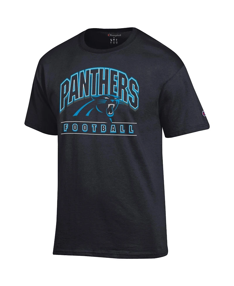 Champion Men's Black Carolina Panthers Football T-Shirt