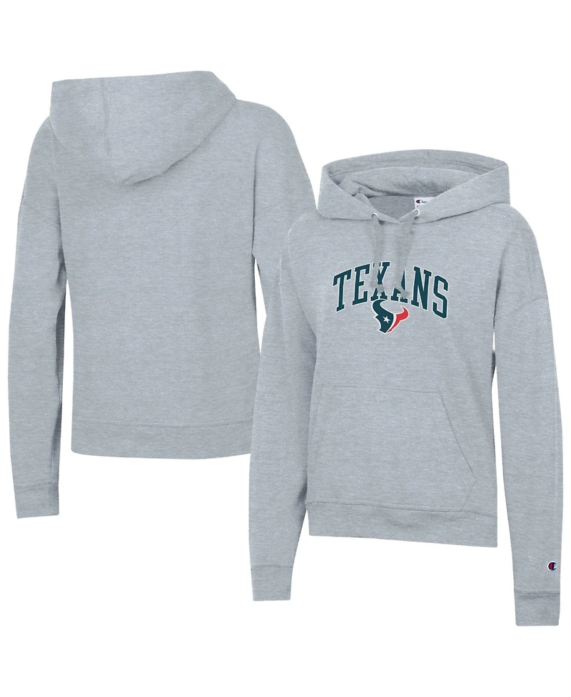 Champion Women's Heather Gray Houston Texans Power Blend Hoodie