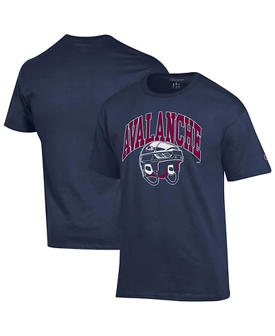 Champion Men's Navy Colorado Avalanche Helmet T-Shirt
