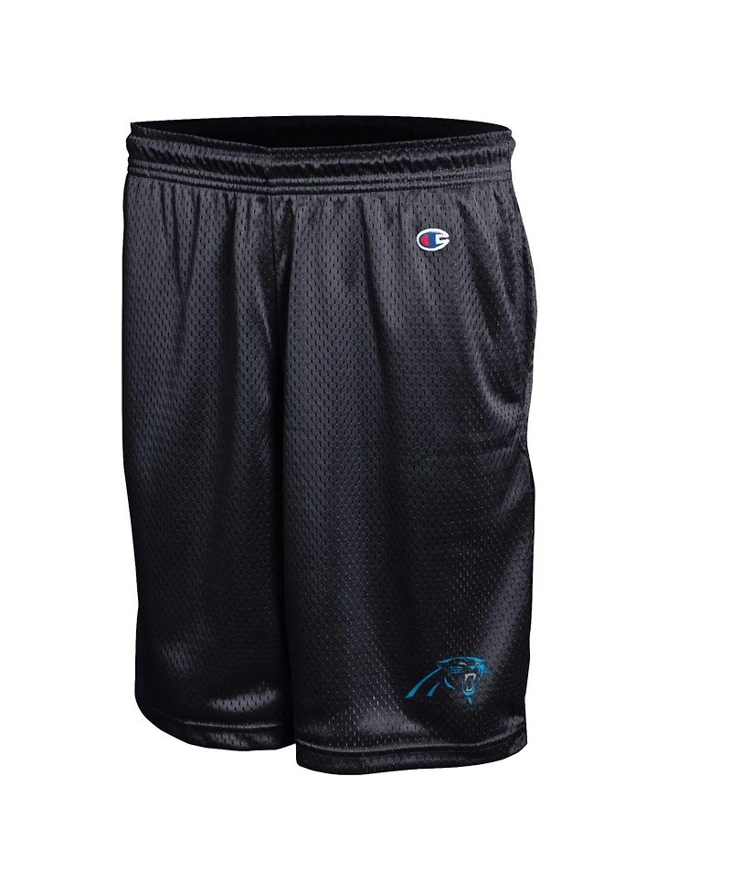 Champion Men's Black Carolina Panthers Classic Mesh Shorts