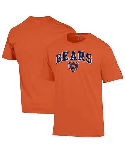 Champion Men's Orange Chicago Bears Arch Over Logo T-Shirt