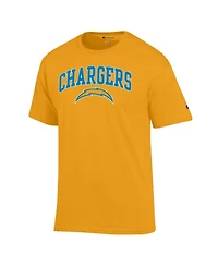Champion Men's Gold Los Angeles Chargers Arch Over Logo T-Shirt