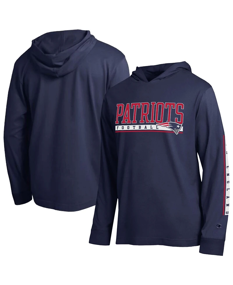 Champion Men's Navy New England Patriots All Star Hooded T-Shirt