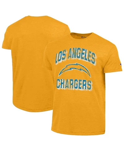 Champion Men's Heather Gold Los Angeles Chargers Ultimate Tri-Blend T-Shirt