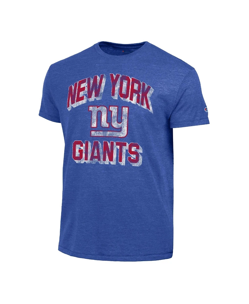 Champion Men's Royal New York Giants Ultimate Tri-Blend T-Shirt