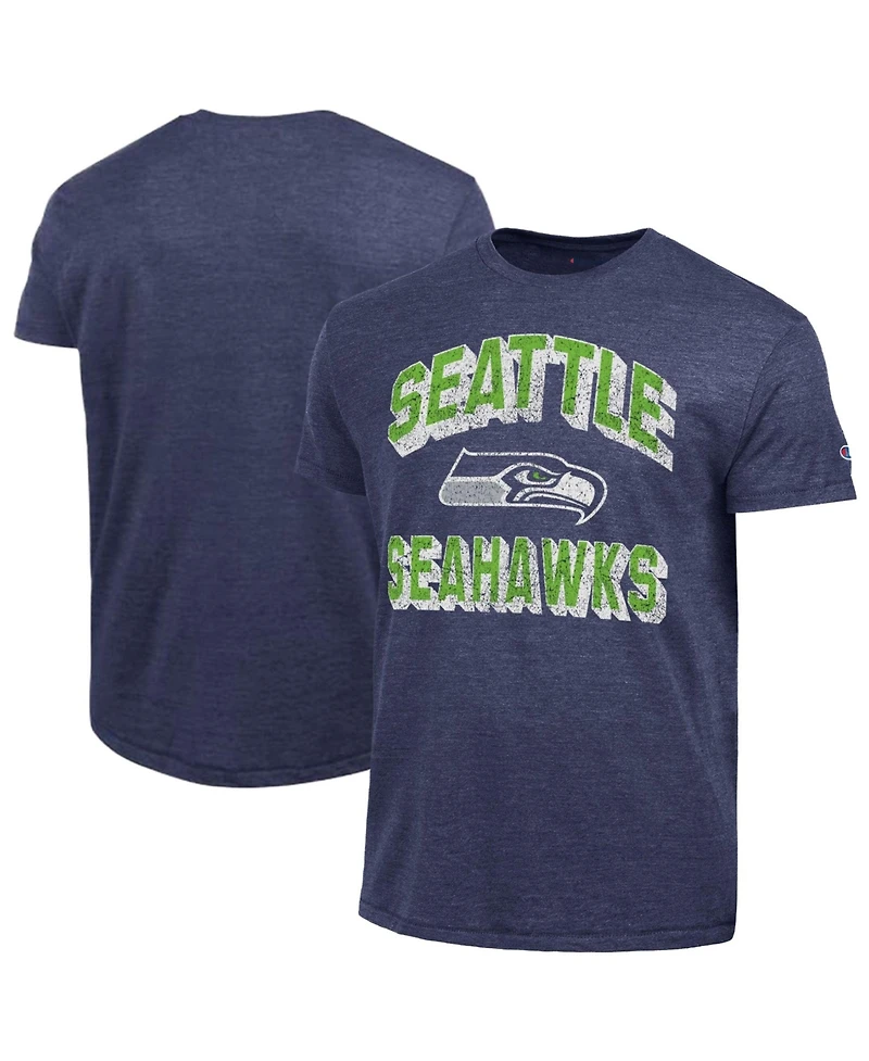 Champion Men's College Navy Seattle Seahawks Ultimate Tri-Blend T-Shirt